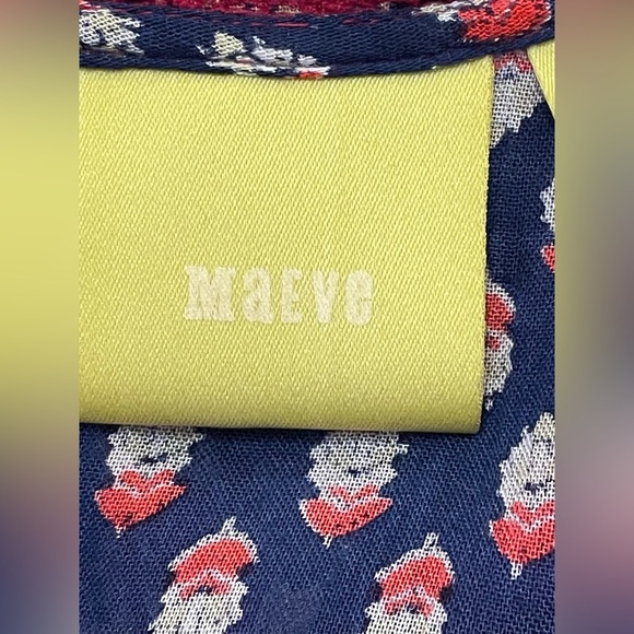 Anthropologie Maeve Gretchen Patchwork Blouse Size 2 - Picture 8 of 10